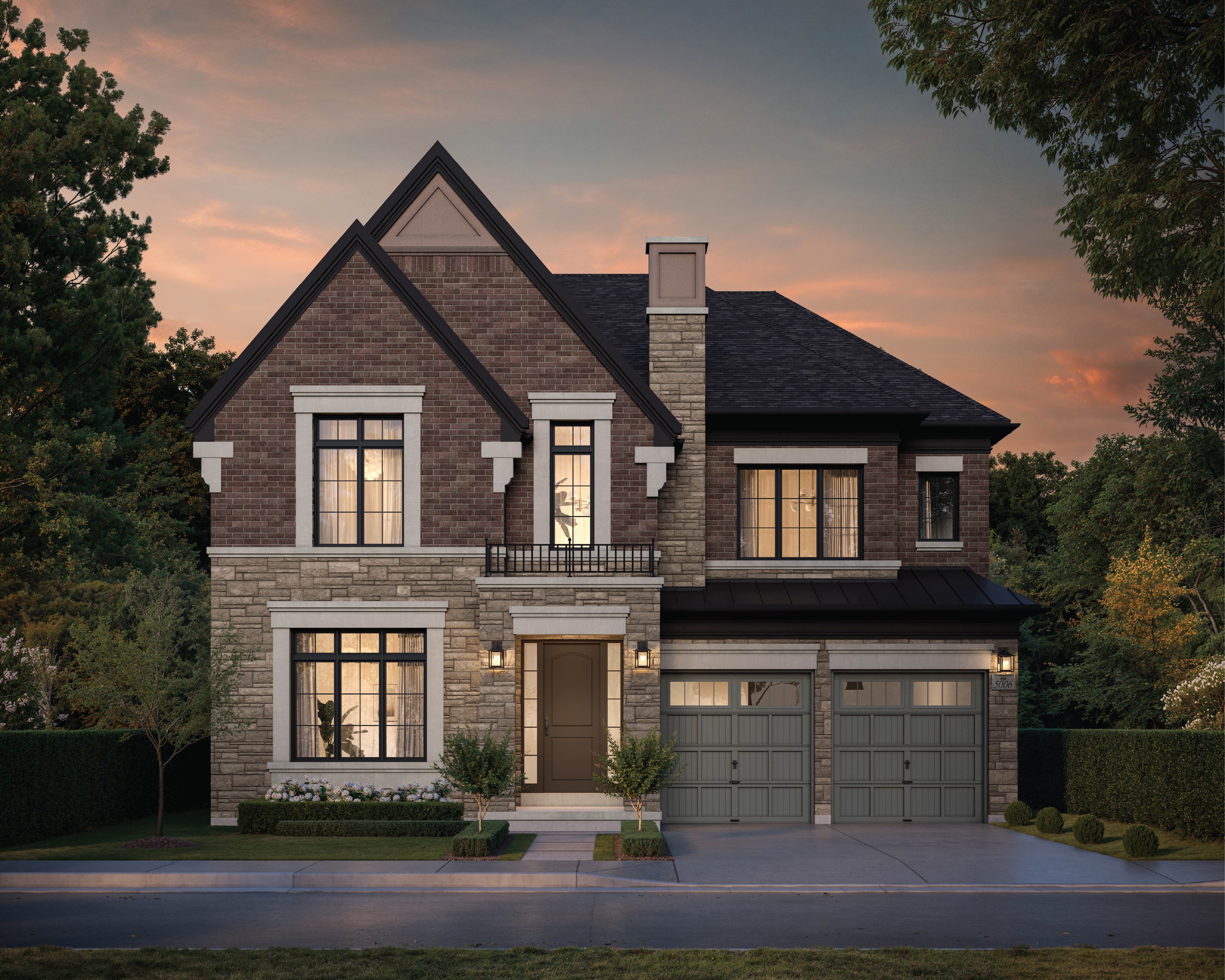 The Belmont elevation rendering